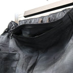 TASLAN NYLON CHECK EASY SHORTS #BLACK [CCC-261P004]