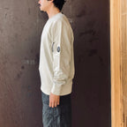 DIAGONAL RAISED FLEECE CREWNECK LENS SWEATSHIRT #SILVER BIRCH 120 [21CMSS713A-005086W-26FWP]