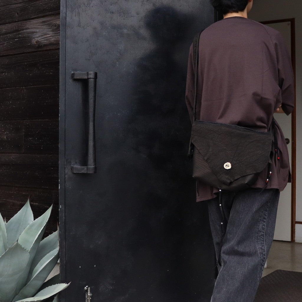 Early Morning | DEERSKIN MESSENGER BAG #BLACK [EM2325401]