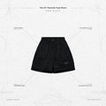 "Rve-S3" Riverside Track Shorts #PURE BLACK [GOOPI-24SS-AUG-04]