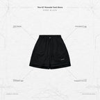 "Rve-S3" Riverside Track Shorts #純黑色 [GOOPI-24SS-AUG-04]