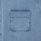 BLEACHED DENIM BIG SHIRT #INDIGO [CES26SH02]