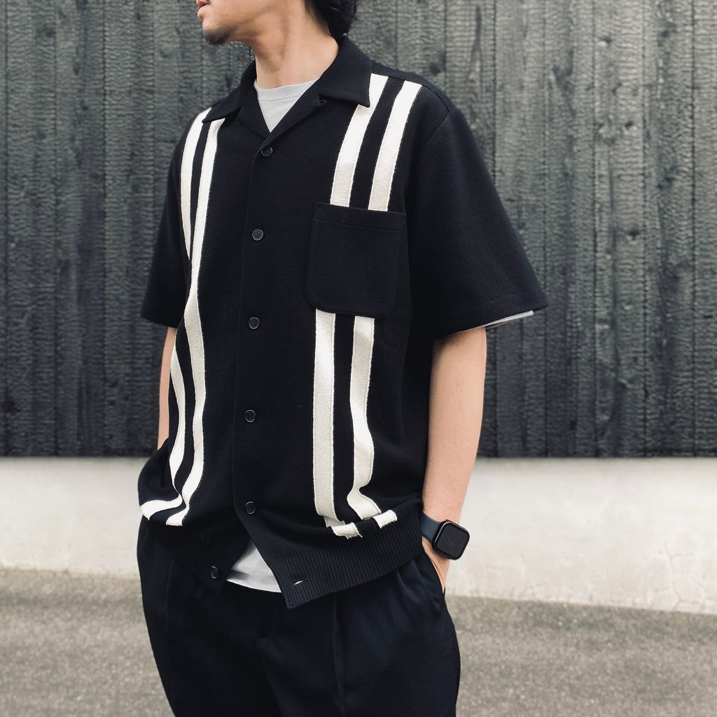 KNIT SHIRT ( TYPE-1 ) #BLACK [26SS-WMK-KN01]