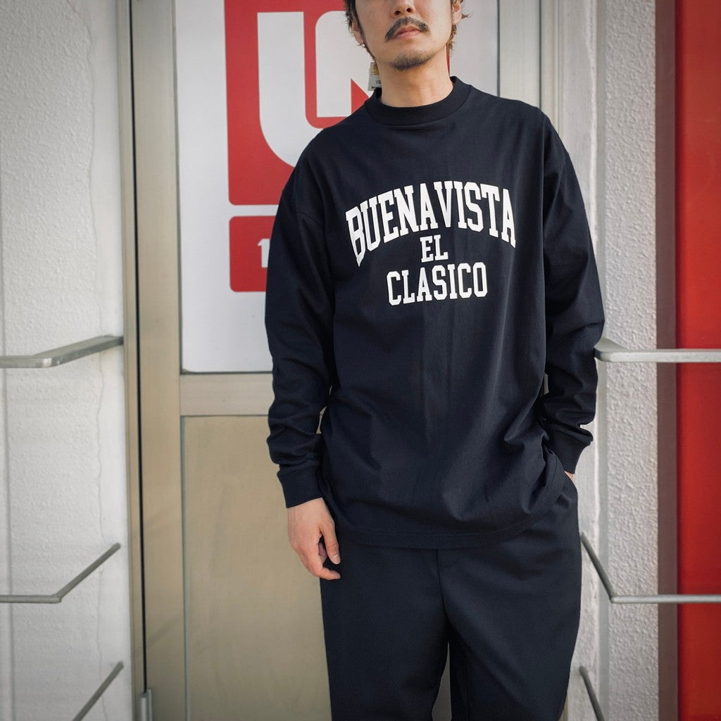 BV COLLEGE LOGO L/S TEE #BLACK [BV-CUT2501010]