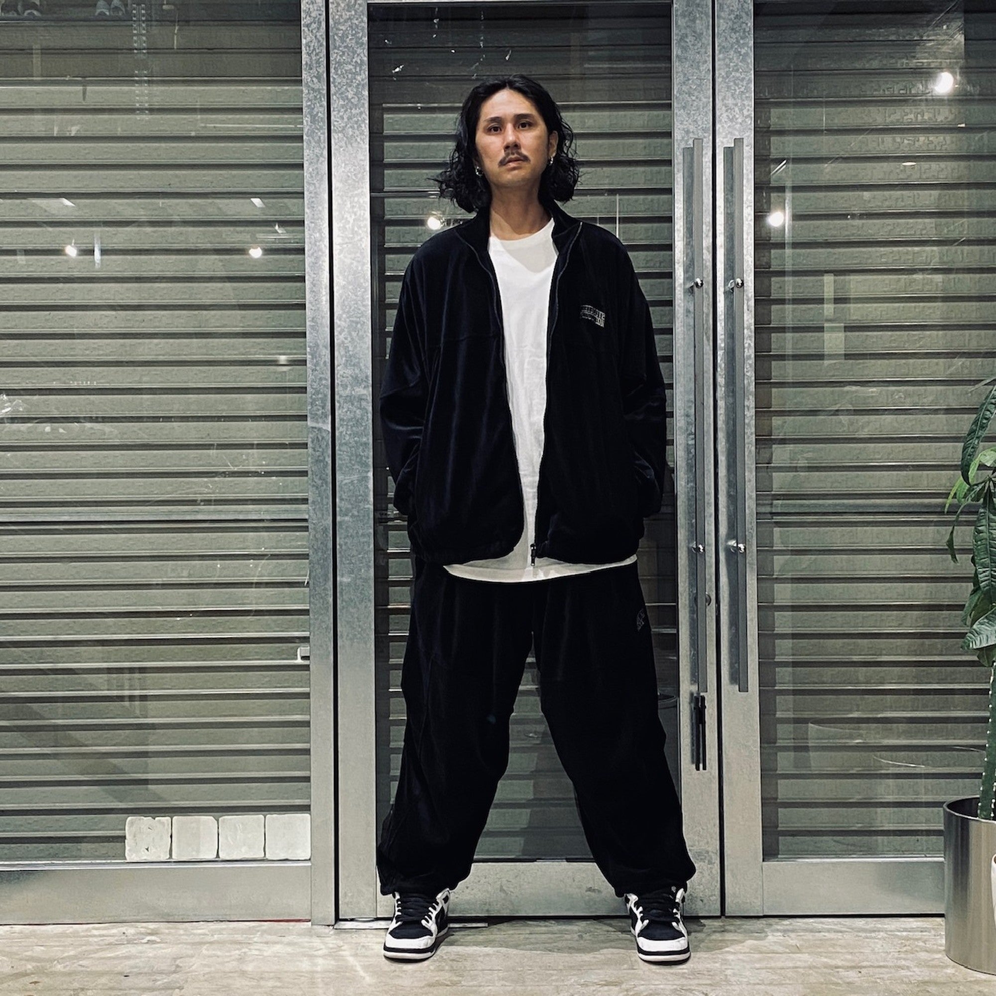 VELOUR BALLOON PANTS #BLACK [FW24-B07]