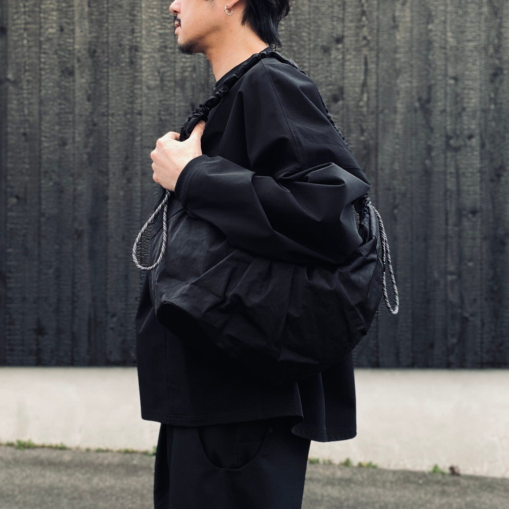 TEXTURED TWILL BODY BAG #BLACK [FTT36261B0008] - cocorozashi 三重