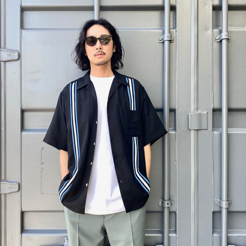 開關襯衫短袖 - 型號 1- #黑色 [24SS-WMS-OC13]