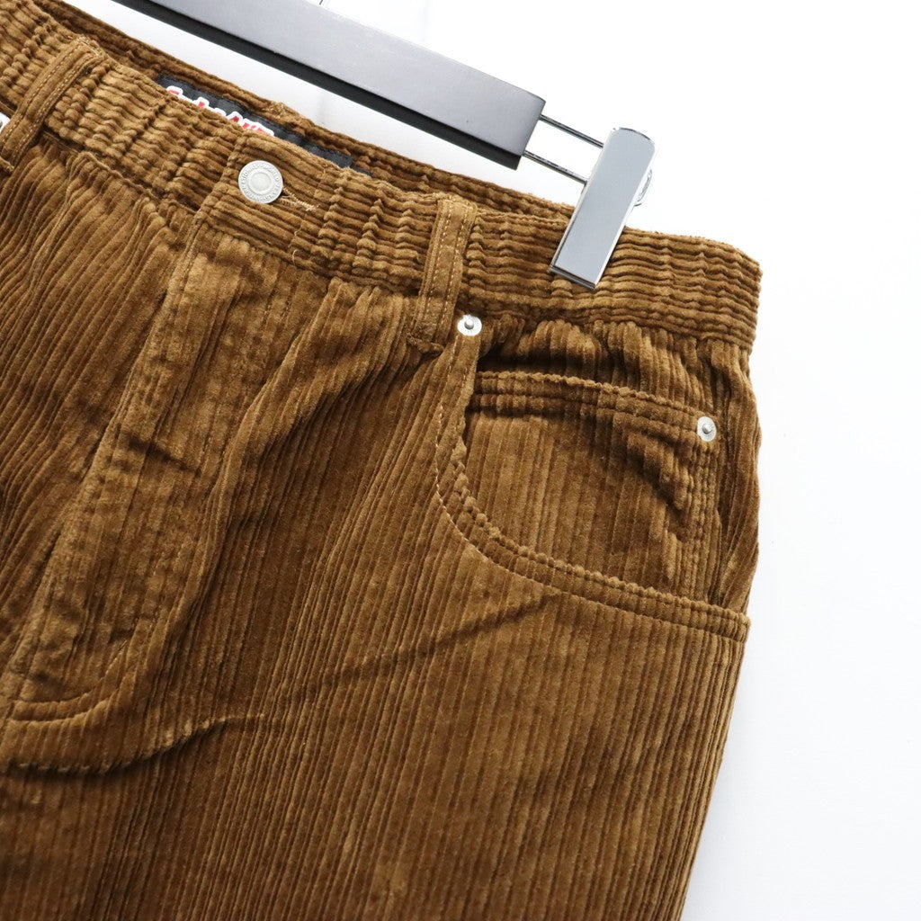 Corduroy Baggy Jeans #Brown [SD26F-PT06]