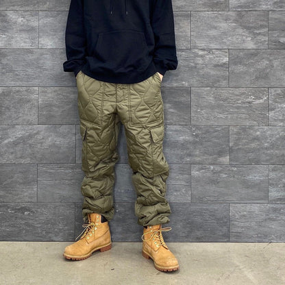 MILITARY CARGO DOWN PANTS #D-OLIVE [TAION-132ML-1]