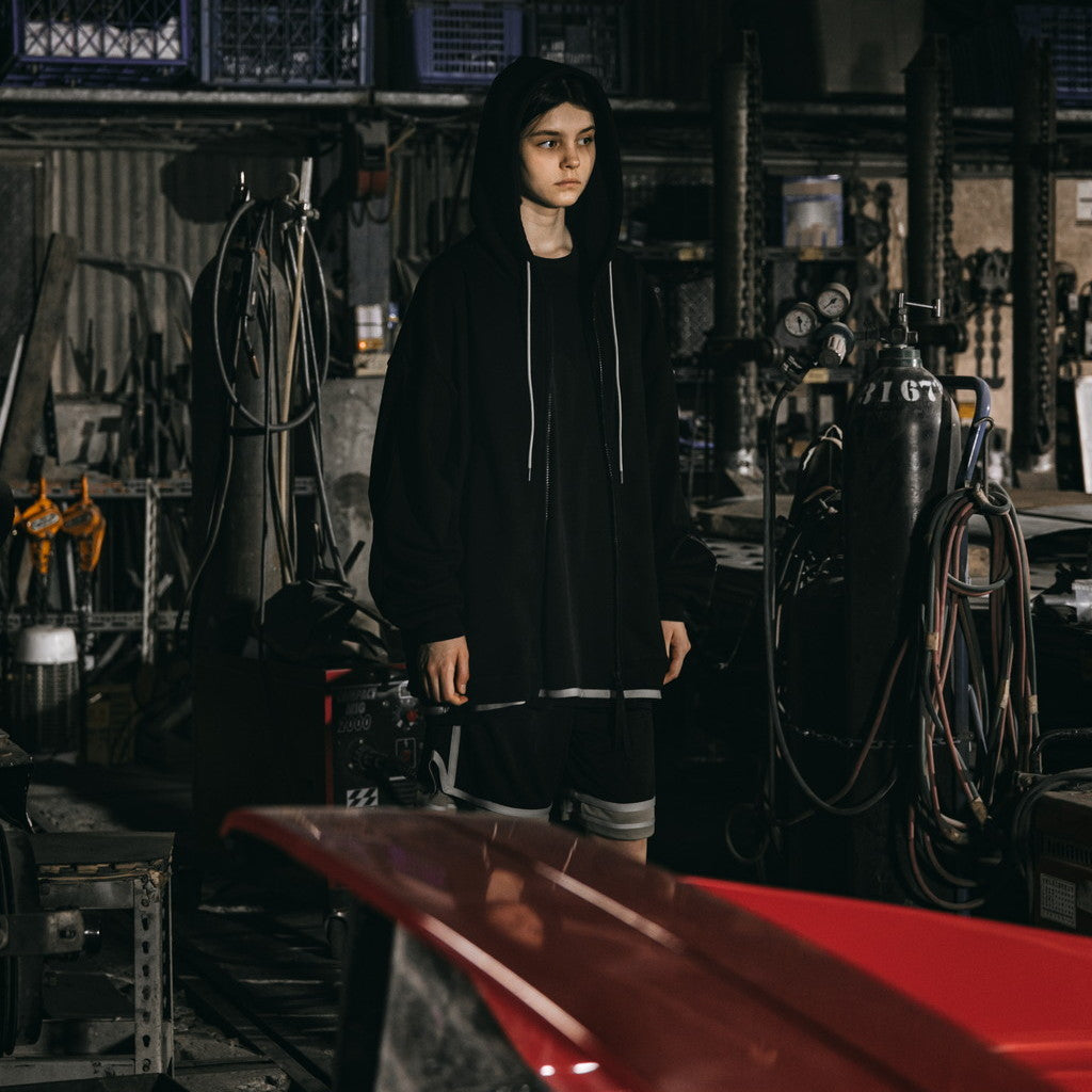 "7-C1" G-System 連帽外套 #BLACK [GOOPI-23AW-OCT-02]