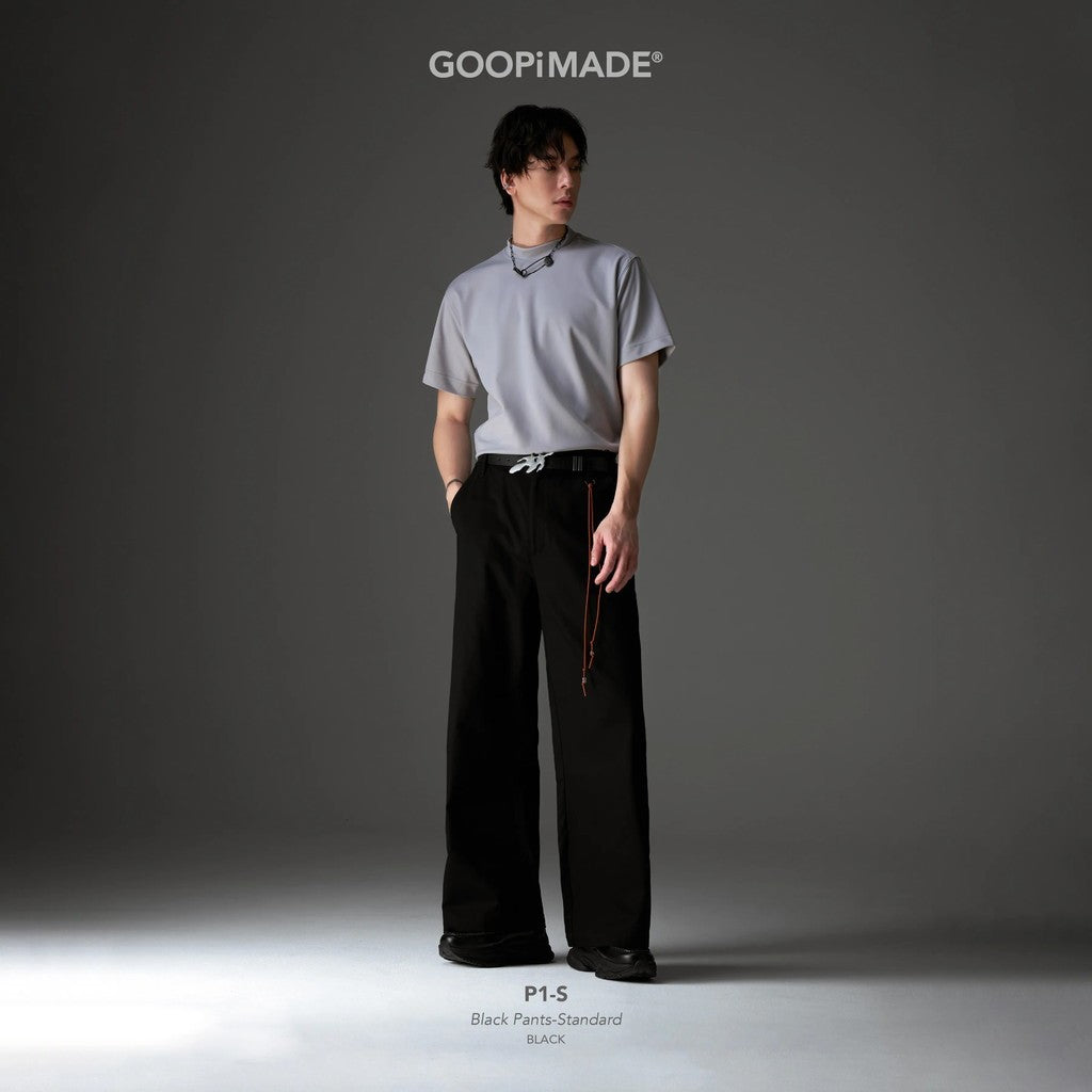 P1-S Black Pants-Standard #Black [GOOPI-26SS-JUL-02]