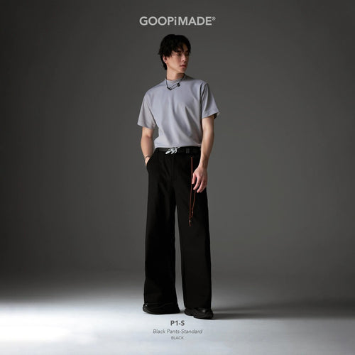 P1-S Black Pants-Standard #Black [GOOPI-26SS-JUL-02]