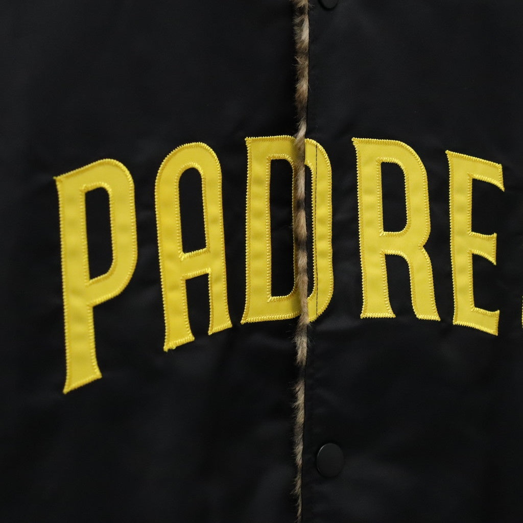 MLB | SD | REVERSIBLE VARSITY JACKET ( TYPE-3 ) #BLACK-BEIGE [MLB-WM-BL03]