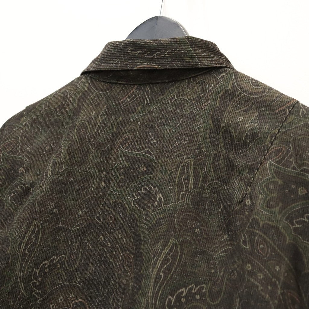 TECH FLYING SHIRT CORDUROY PAISLEY #D.BROWN [BE-88026W]
