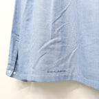 Double Gauze Plaid Open Collar Shirt #Off x Blue [SD26S-SH02]