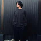 TECH KNIT CREW L/S Brewed Protein #CHARCOAL [BE-70026W]