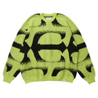 PATTERN MOHAIR KNIT #Green [26FW_KN01]