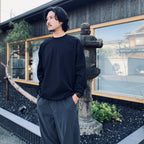 TECH DRAWSTRING TEE L/S #BLACK [BE-31026W]