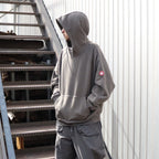 SOLID BIG HEAVY HOODY #KHAKI [CES29CS07]
