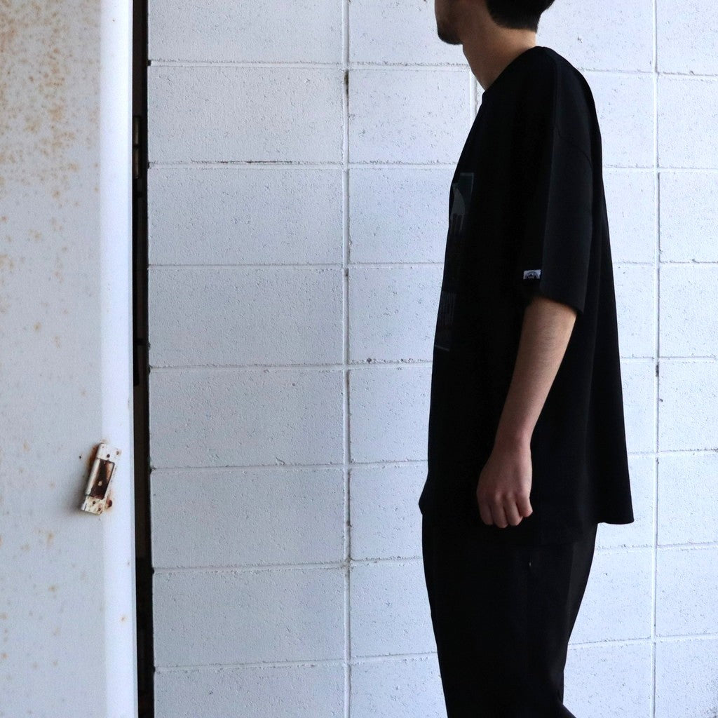 COTTON T-SHIRT_CITY LIGHTS #BLACK [CCC-261T003]