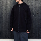 DIAGONAL RAISED FLEECE GOGGLE SWEATSHIRT #BLACK 999 [RCCMSS715A-005086W]