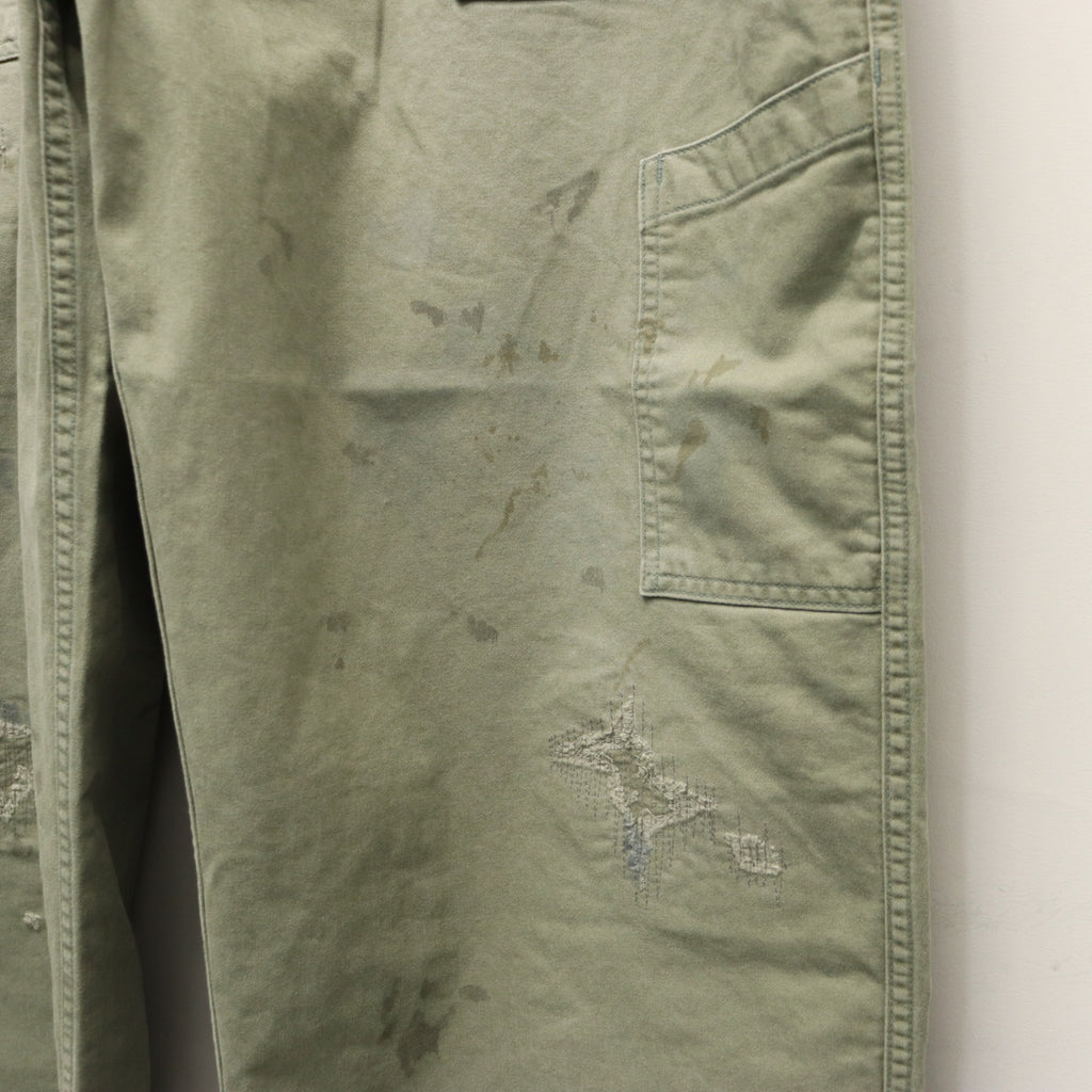 REPAIRED USAF MECHANIC PANTS #AGED SAGE GREEN [BW252-RUMP]