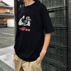 TERRIFIER | WASHED HEAVY WEIGHT CREW NECK T-SHIRT ( TYPE-3 ) #BLACK [TERRIFIER-WM-WT03]