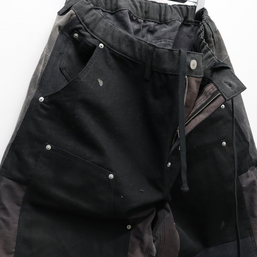 DAMAGE DOUBLEKNEE PANTS #BLACK [RP2528305]
