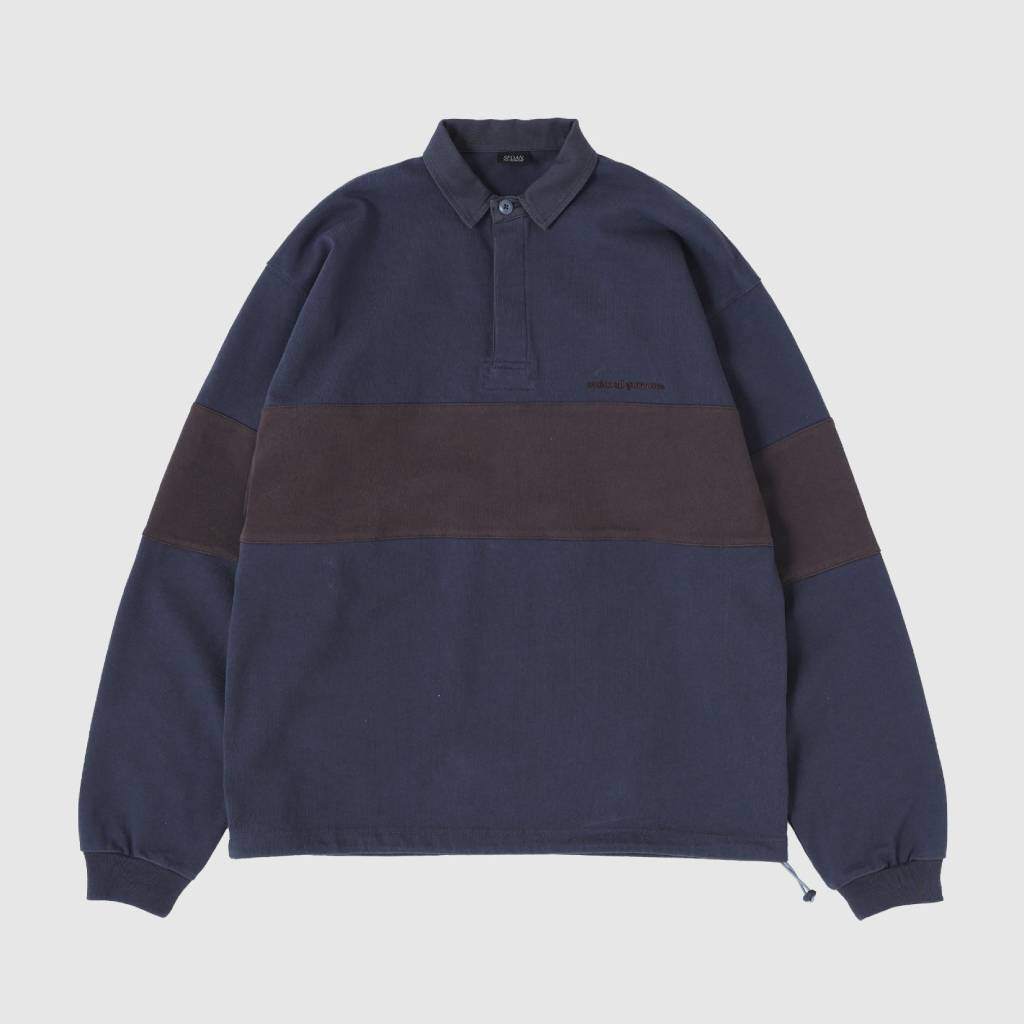 Rugby Jersey #Charcoal x Brown [SD25F-CT03]