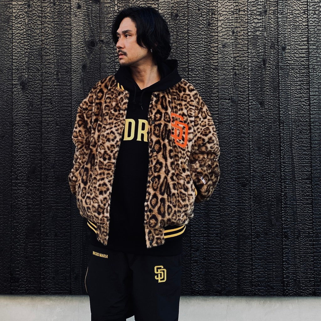 MLB | SD | REVERSIBLE VARSITY JACKET ( TYPE-3 ) #BLACK-BEIGE [MLB-WM-BL03]