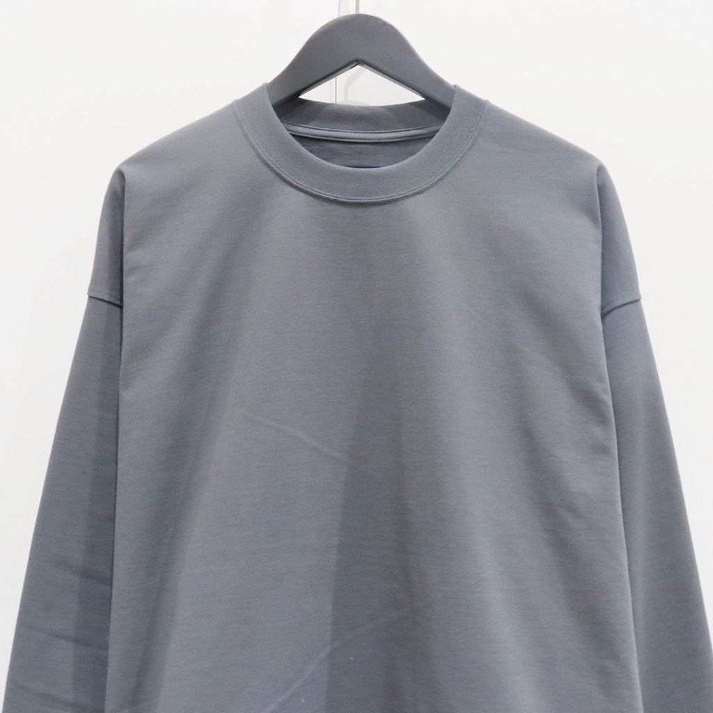 TECH DRAWSTRING L/S TEE #CHARCOAL [BE-40025] - cocorozashi 三重県