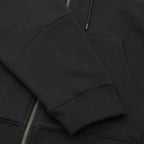 BIO WASHED EASY HOODIE ZIP UP #BLACK [HOD25AWSWEHZU]