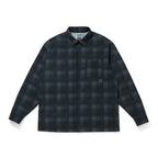 TASLAN NYLON CHECK SHIRT #BLACK [CCC-261W003]