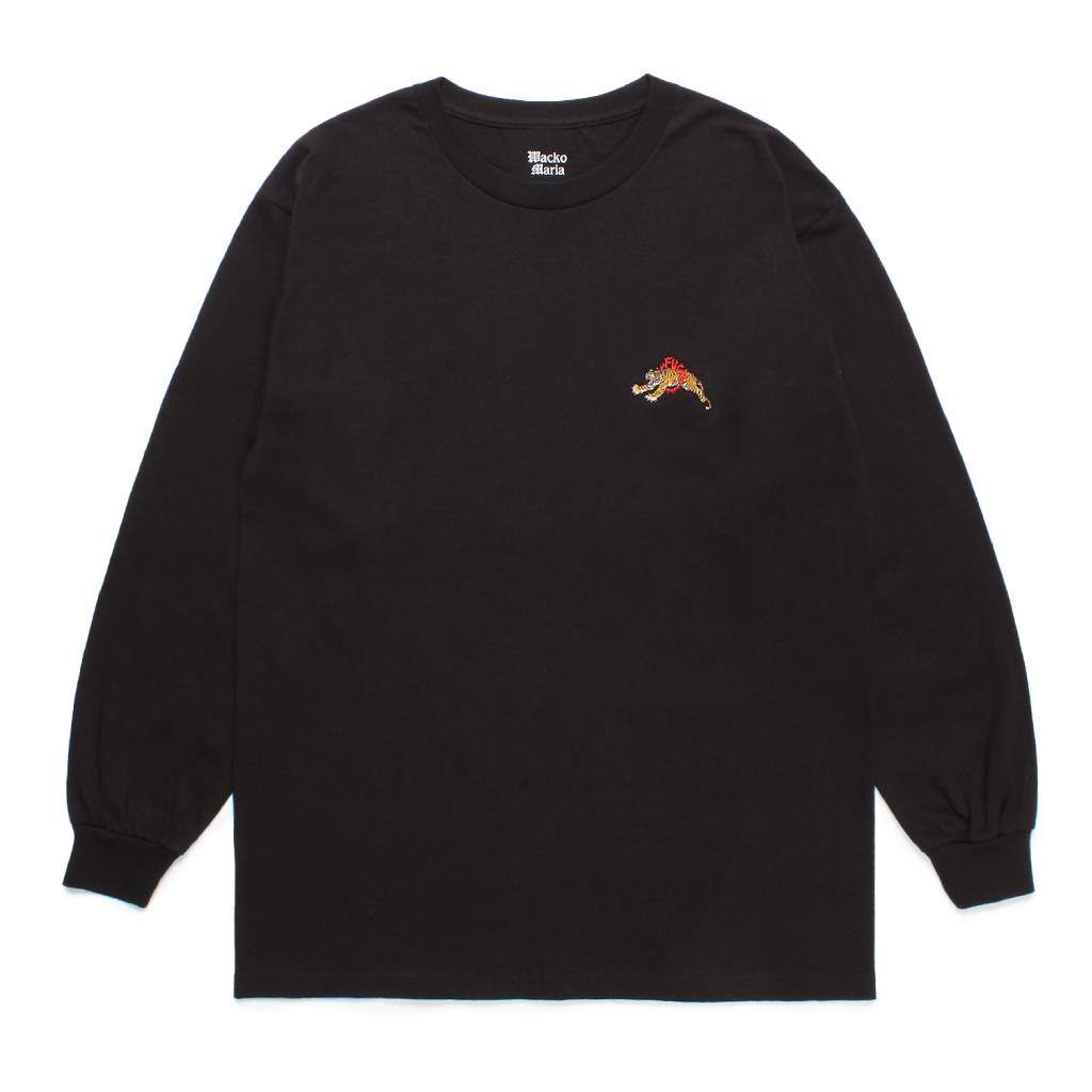 TIM LEHI | CREW NECK LONG SLEEVE T-SHIRT ( TYPE-1 ) #BLACK [24FW-WMT-LT01]