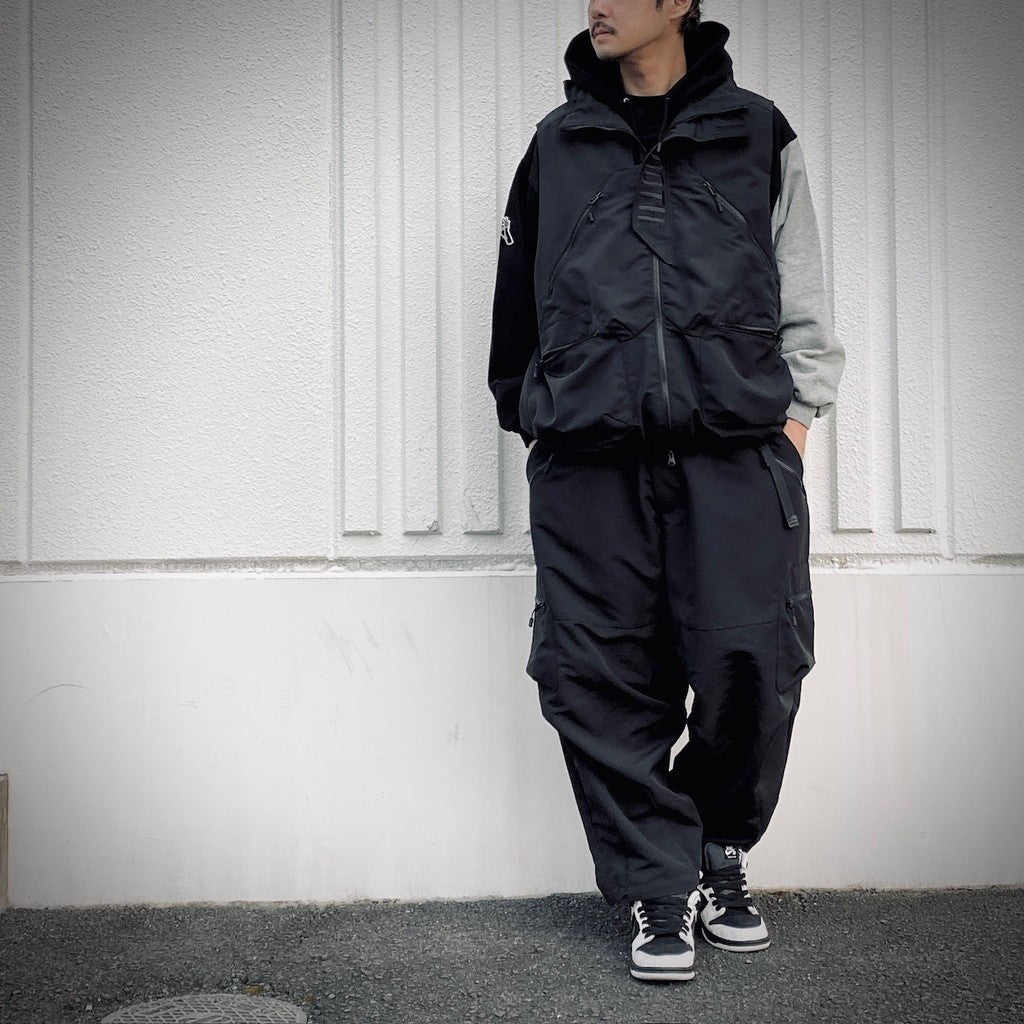 RIPSTOP CARGO BALLOON PANTS #Black [SS25-B01]