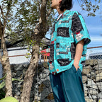 JEAN-MICHEL BASQUIAT | S/S HAWAIIAN SHIRT -TYPE 2- #ONE [BASQUIAT-WM-HI23]