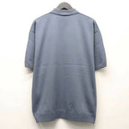 TECH KNIT POLO S/S #SMOKE BLUE [BE-43026]