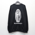 CREW NECK SWEAT SHIRT ( TYPE-1 ) #BLACK/WHITE [26SSE-WMC-SS06]