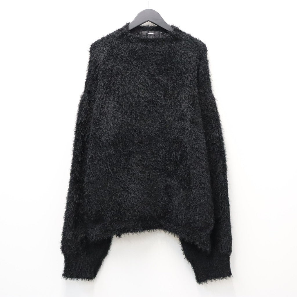 Classic Shaggy Knit Jumper (FUR KNIT) #BLACK [M-P4-KW3]