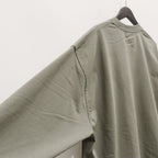 TECH DRAWSTRING L/S TEE #WOLF GRAY [BE-40025]