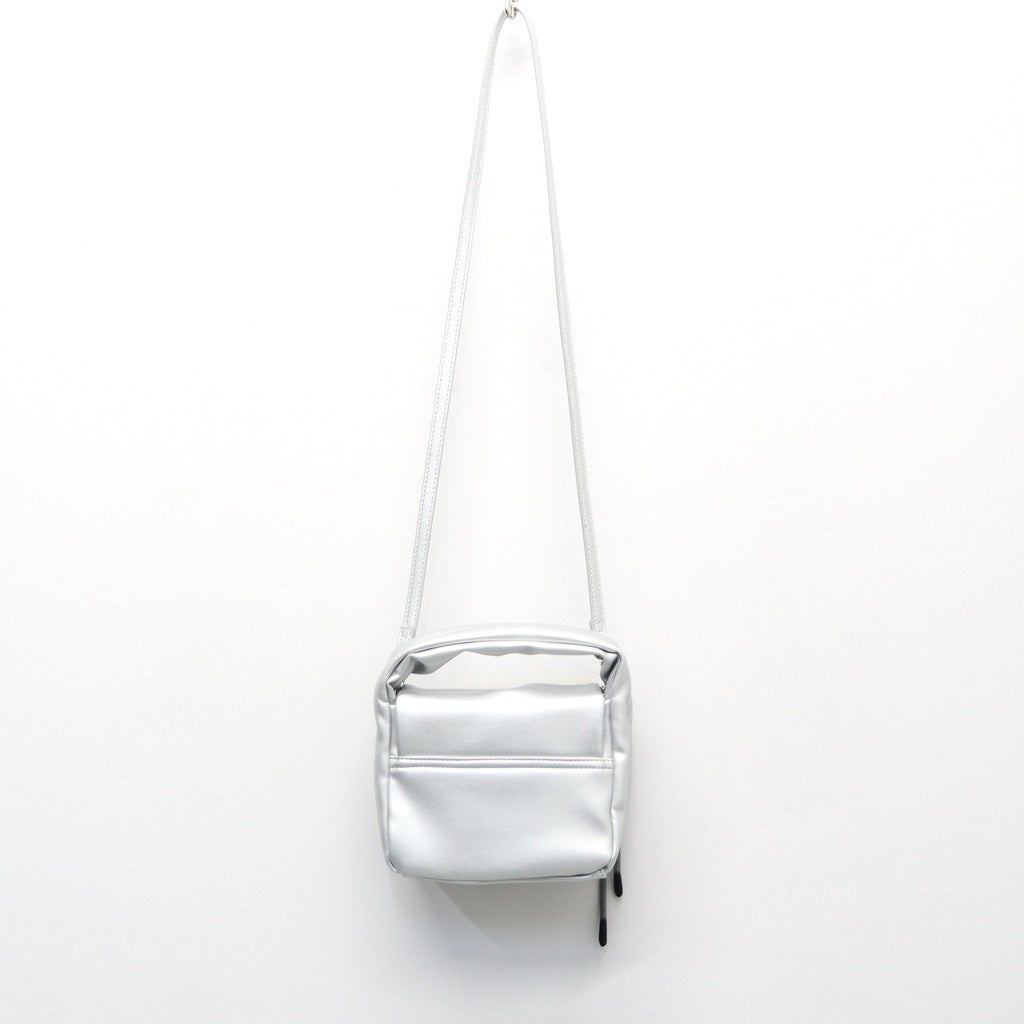 TECH LEATHER EYELET MINI POACH #SILVER [FEL34261B0006]