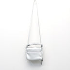 TECH LEATHER EYELET MINI POACH #SILVER [FEL34261B0006]