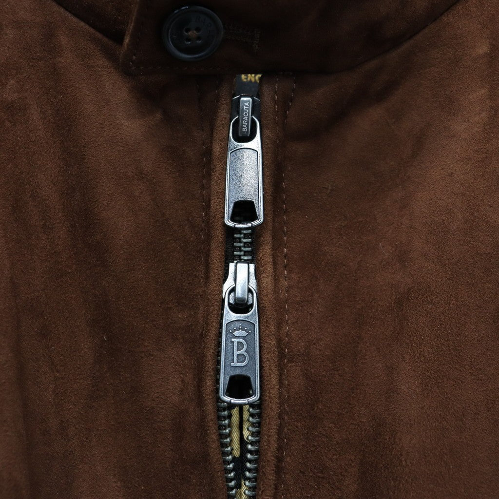 BARACUTA | G9 SUEDE LEATHER HARRINGTON JACKET #BROWN [25FW-WMO-BC01]