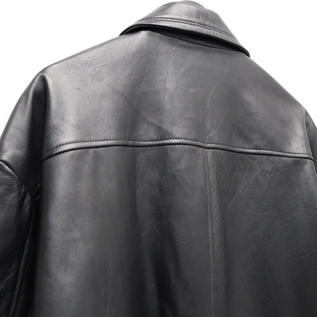 LEATHER BPP JACKET #BLACK [tc22f022]