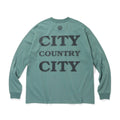 COTTON L/S T-SHIRT_CITY COUNTRY CITY #GREEN [CCC-261T002]