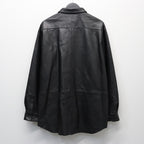 LEATHER SHIRT #GOAT SKIN SUEDE LEATHER [sn25f002]