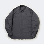 TECH REGULAR STRIPE SHIRT L/S #CHARCOAL [BE-81025]