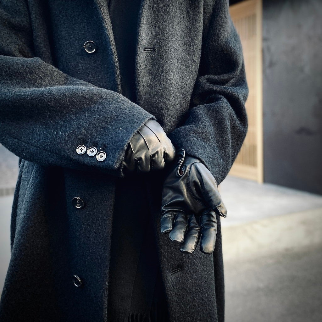 LEATHER GLOVES #BLACK [25FW-WMA-GL01]