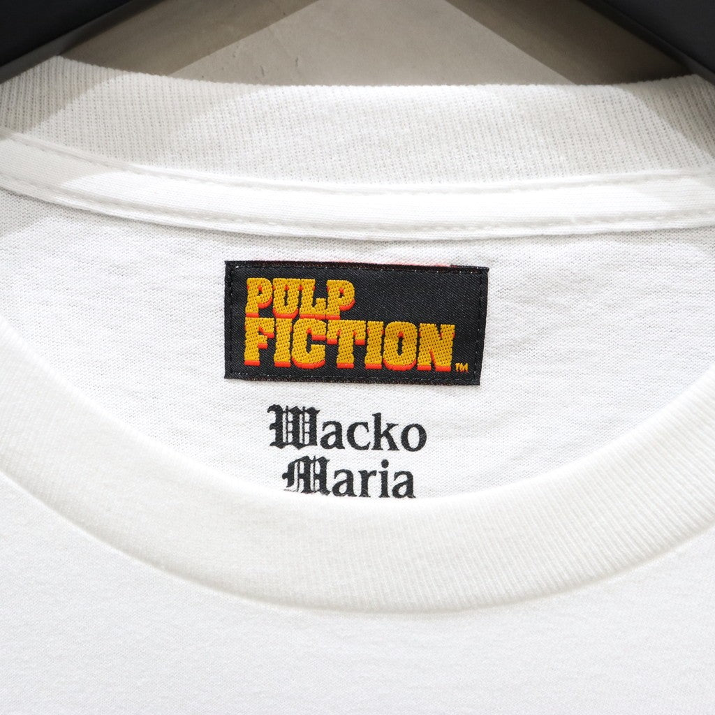 PULP FICTION | CREW NECK LONG SLEEVE T-SHIRT ( TYPE-3 ) #WHITE [PF-WM-LT03]