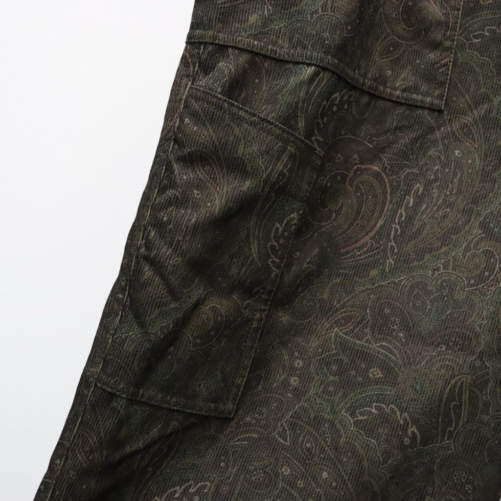 TECH MECHANICS PANTS CORDUROY PAISLEY #D.BROWN [BP-44026W]